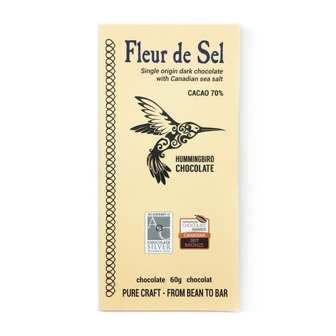 Hummingbird Chocolate - Fleur de Sel 70% - 60 Gr