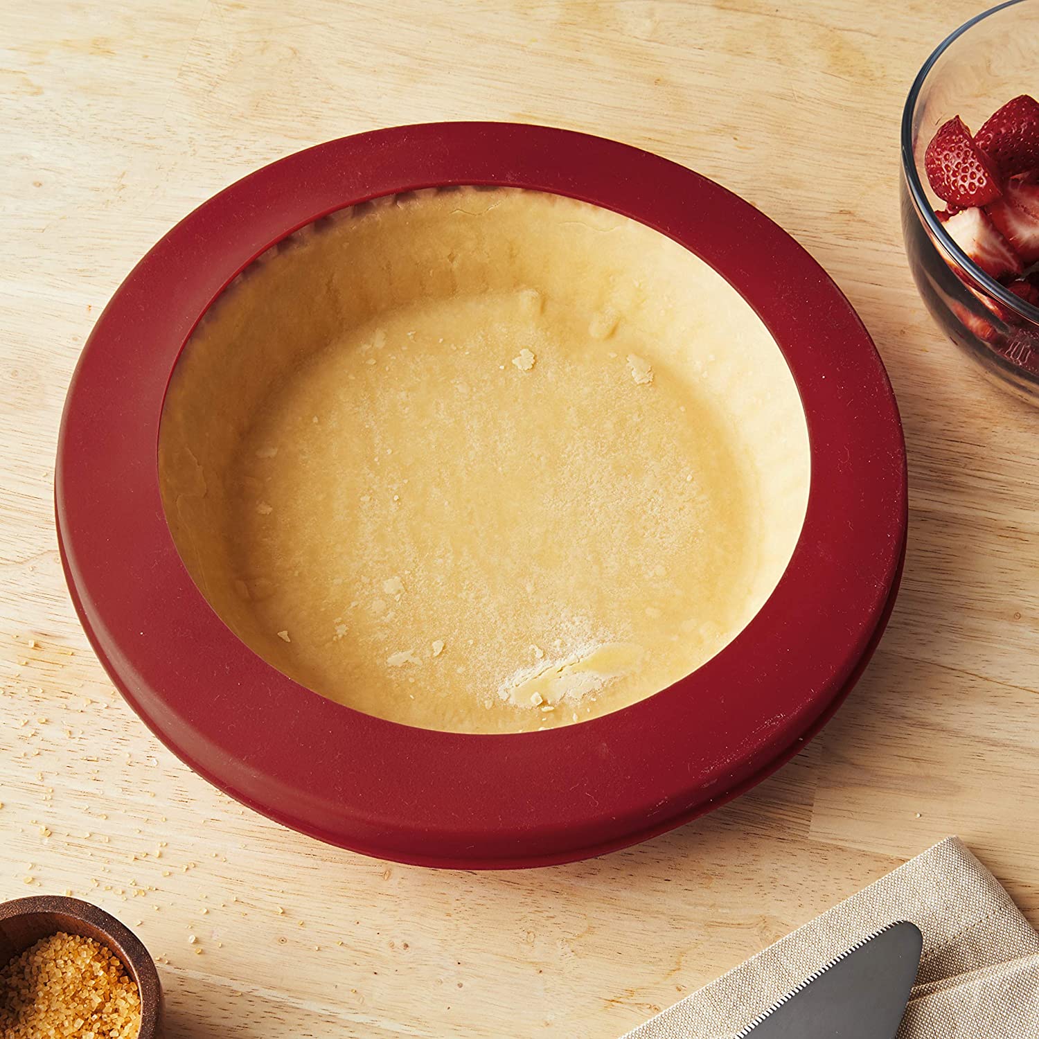 Pie Crust Protector - Silicone - 9.5"