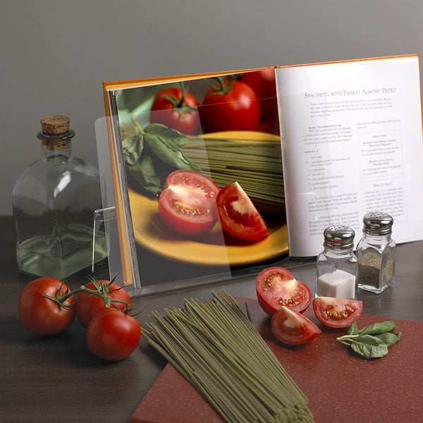 Cookbook Holder with Splatter Shield - Acrylic
