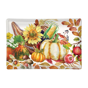 Glass Soap Dish - Pumpkin Prize Rectangular