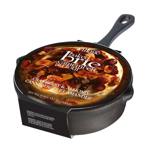 Skillet Baked Brie - Cranberry Almond