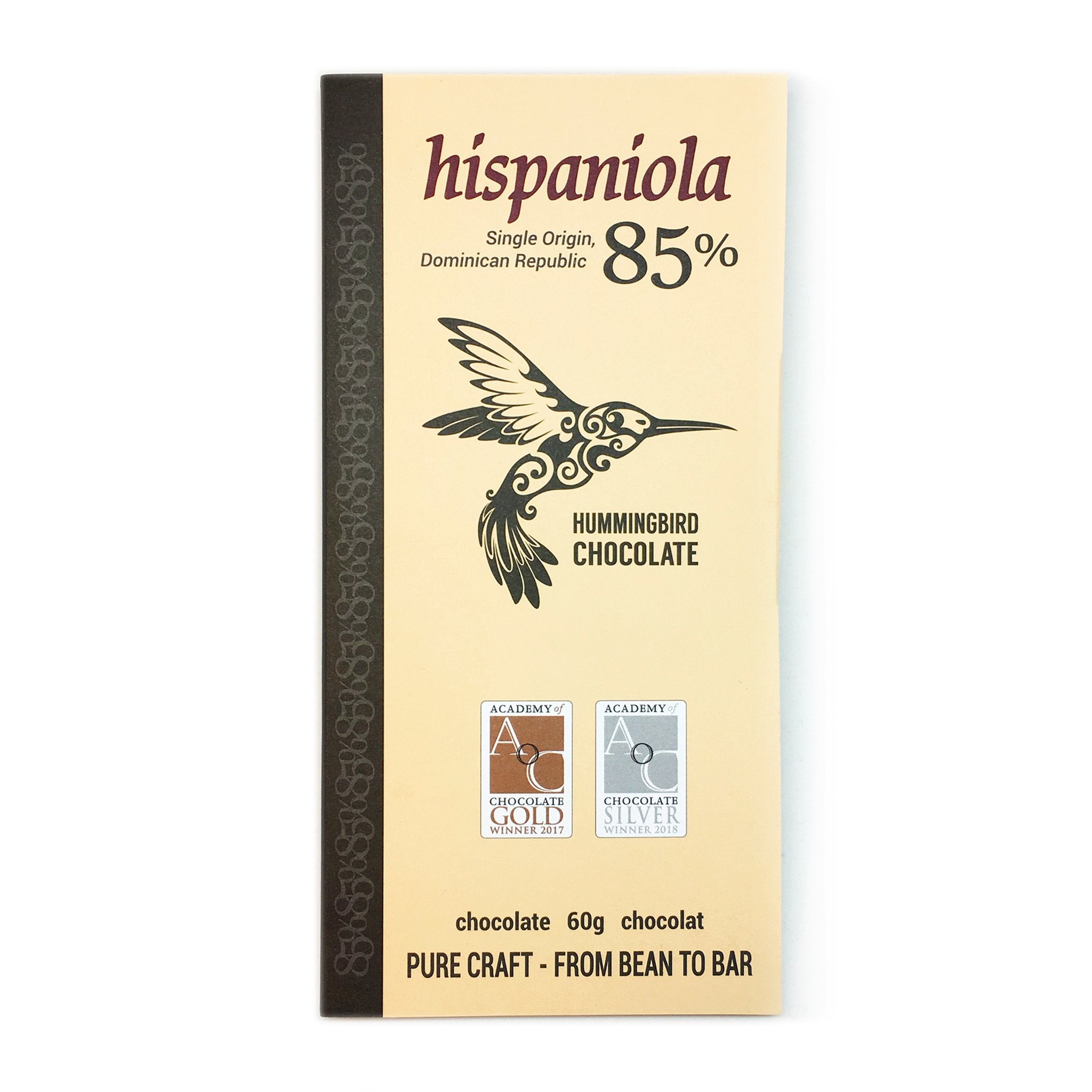 Hummingbird Chocolate - Hispaniola 85% - 60 Gr