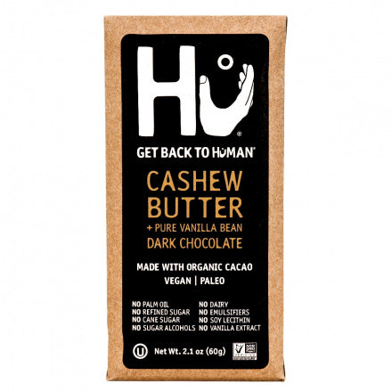 Cashew Butter + Vanilla Bean Dark Chocolate Bar