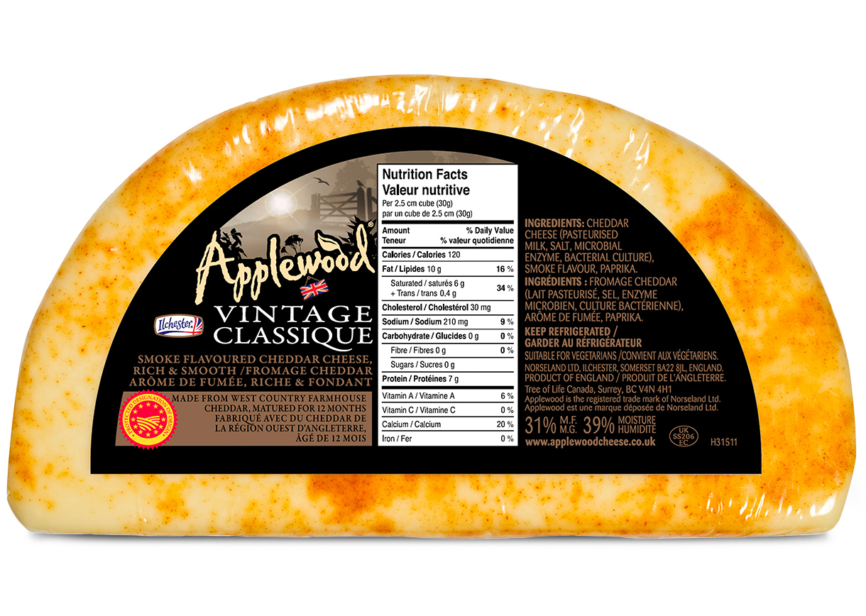 Ilchester - Applewood Vintage Smoked Cheddar - (150g - 175g)