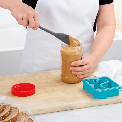Jar Scraper - Silicone Handle - Grey