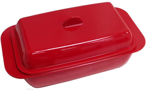 Melamine Butter Dish - Red