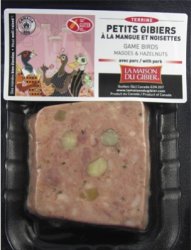 Maison Du Gibier - Terrine – Game Birds w/ Mango & Hazelnuts – 100gr