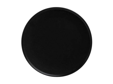 High Rimmed Plate - Black Caviar - 24.5cm