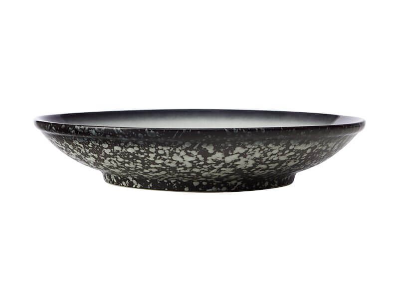 Footed Bowl – Caviar Granite – 25 cm