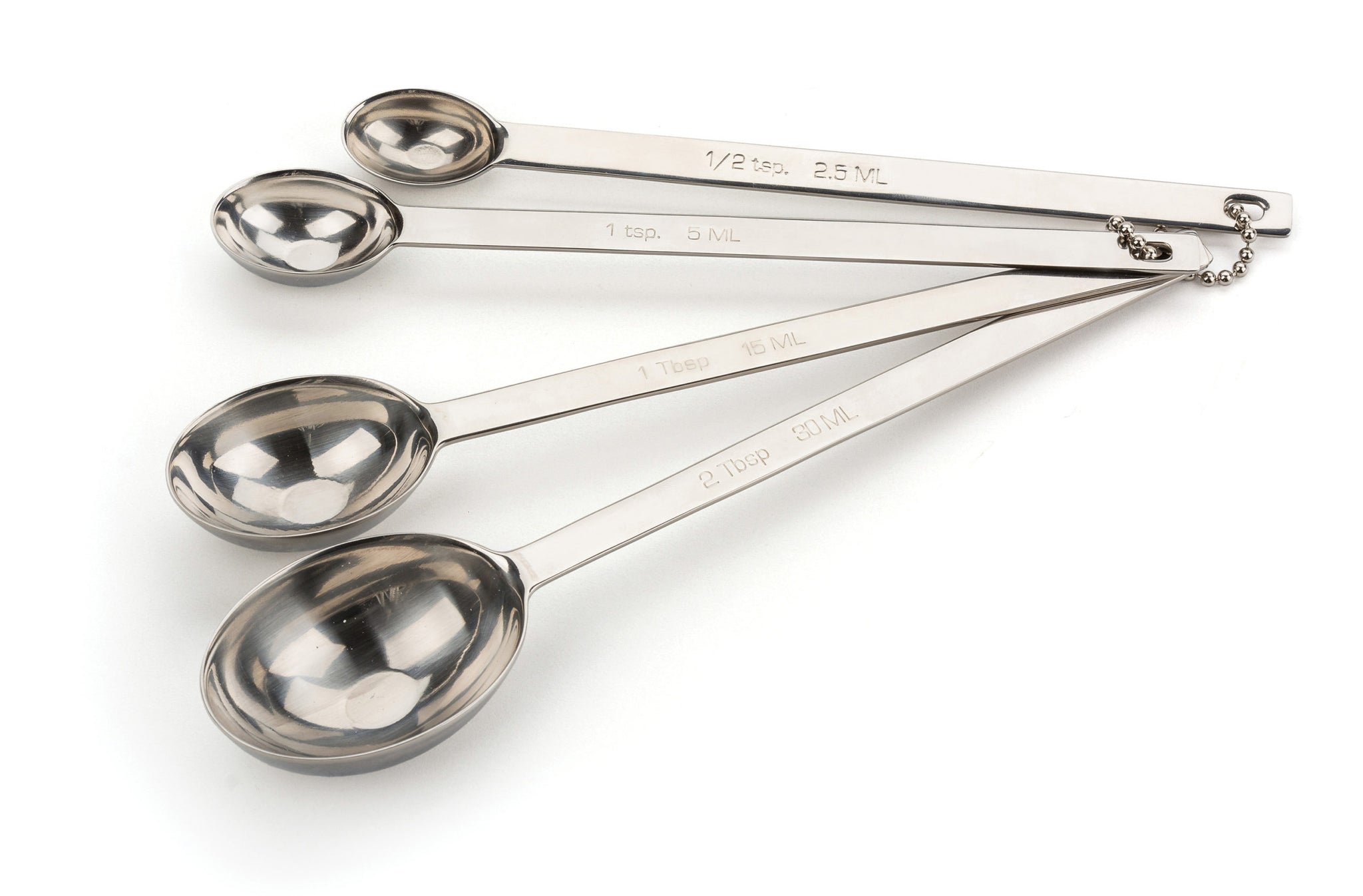 Long Measuring Spoon Set - 4 Pieces