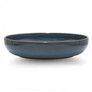 Mesa - Pasta Bowl - Blue Stoneware - 22cm