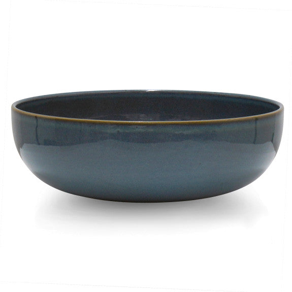 Mesa - Salad Bowl - Blue Stoneware - 26cm