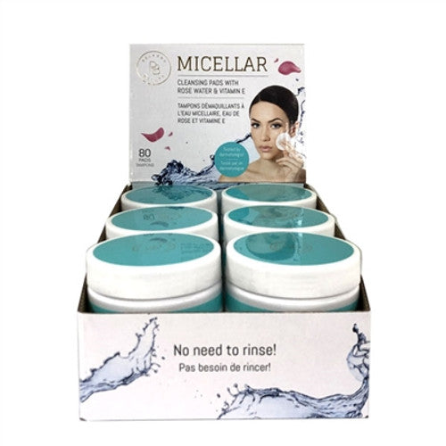 Micellar Cleansing Pads - Rose Water & Vitamin E - 80 Pads