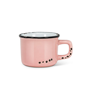 Mug - Enamel Look - Espresso - Pink