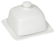 Butter Dish - Square - White