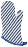 Oven Mitt – Narrow Stripe Royal Blue