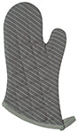 Oven Mitt – Pinstripe Granite