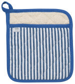 Pot Holder – Narrow Royal Blue Stripe