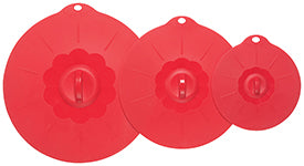 Silicone Lid – Red – Set of 3