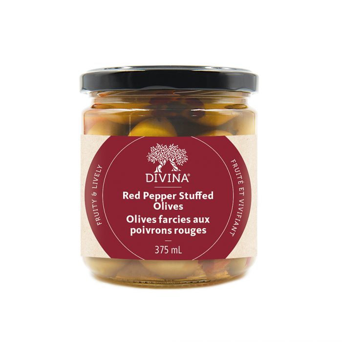 Red Pepper Stuffed Olives