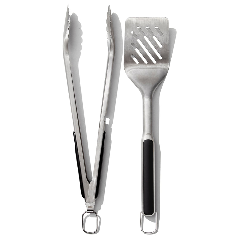OXO Good Grips - BBQ Tong & Turner - Stainless Steel