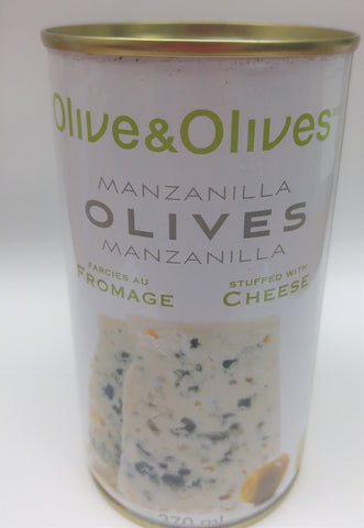 Olive & Olives - Manzanilla Olives - Stuffed With Blue Cheese - 370ml