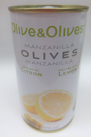 Olive & Olives - Manzanilla Olives - Stuffed With Lemon - 370ml