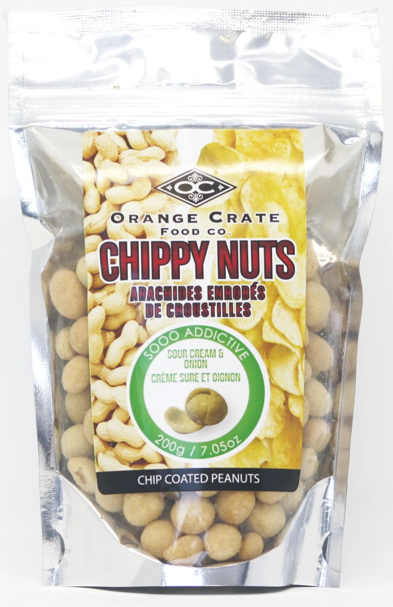 Orange Crate Food Company - Chippy Nuts - Sour Cream & Onion - 200gr