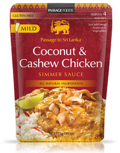 Passage to Sri Lankan - Coconut & Cashew Chicken Simmer Sauce 375g