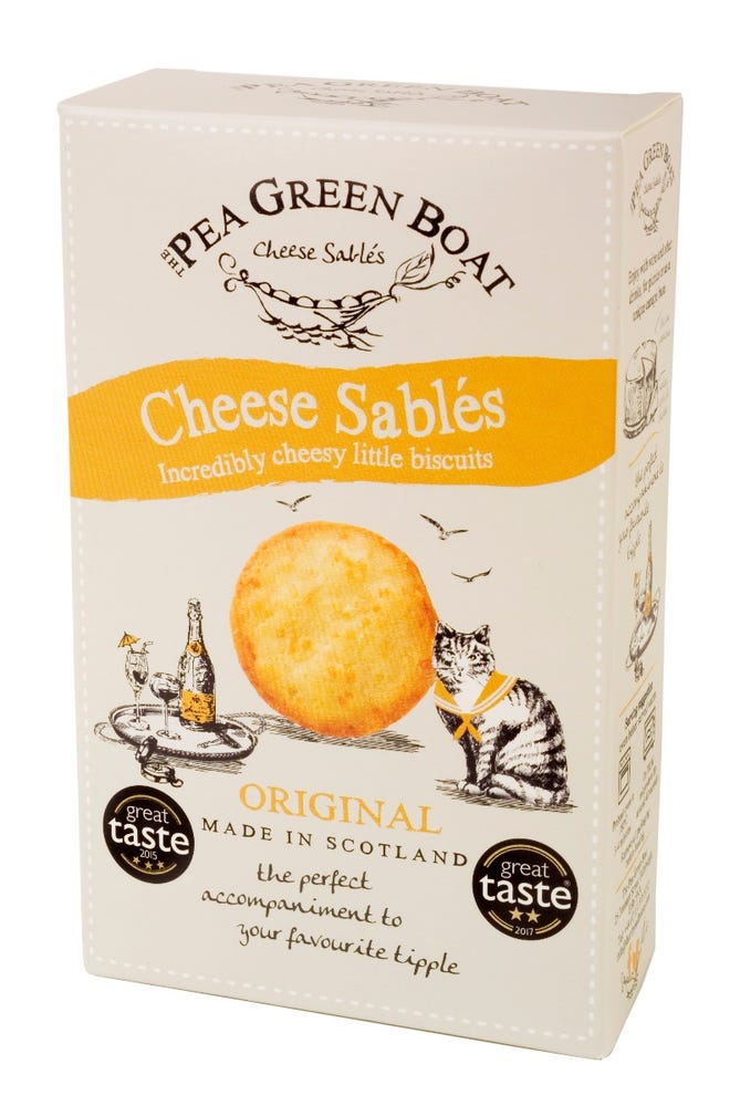 Pea Green Boat - Crackers  - Original Cheese Sables - 80gr