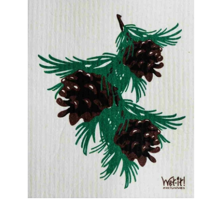 Wet-It - Swedish Wet It Cloth - Pinecones