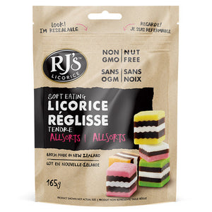 Rj's Licorice - Black Licorice Allsorts - 280gr