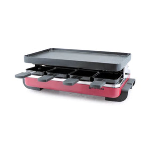 Raclette Grill - Aluminum Non-Stick Top - Classic Red