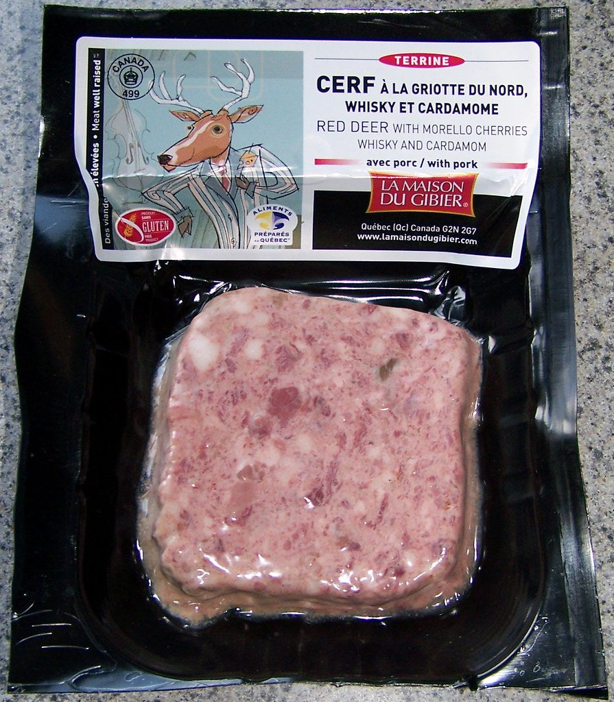 Maison Du Gibier – Terrine – Red Deer - w/Morello Cherries and Whisky - 100gr