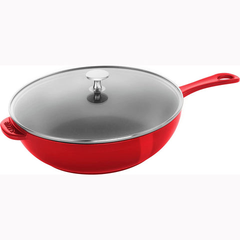 Frying Pan - Daily Pan - Red - 10 1/4 - With Lid