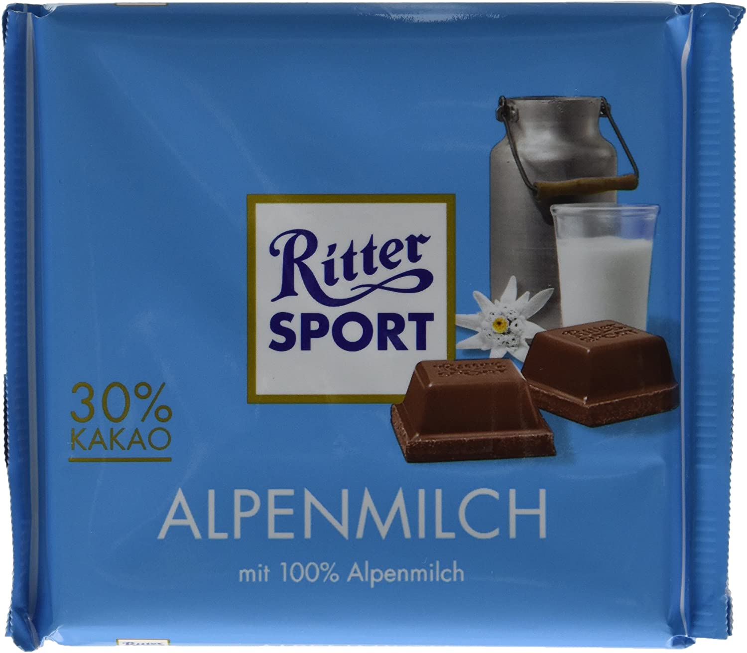 Ritter Sport - Chocolate Bar - With Alpine Milk - 100g