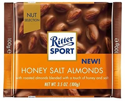 Ritter Sport - Chocolate Bar - With Honey Salted Almond - 100g