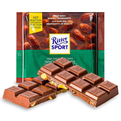 Ritter Sport - Chocolate Bar - With Milk Whole Almond - 100g