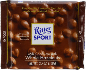 Ritter Sport - Chocolate Bar - With Whole Milk Hazlenut - 100g