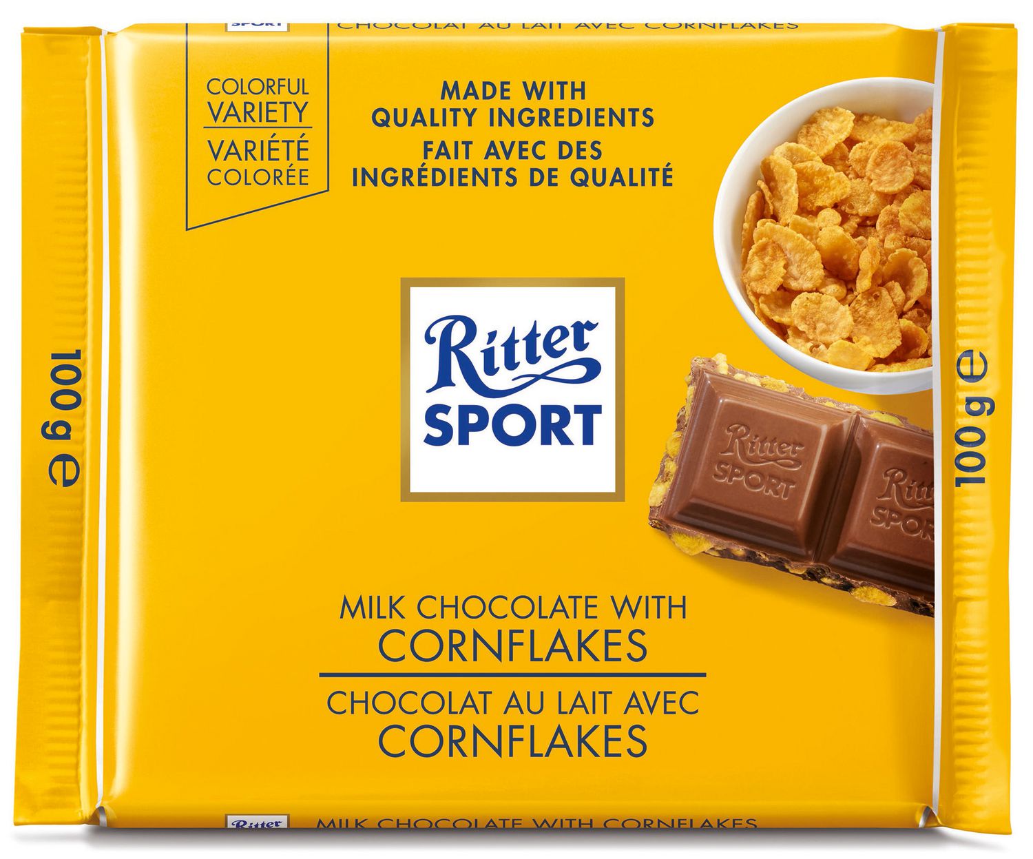 Ritter Sport - Chocolate Bar - With Cornflake - 100g