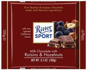 Chocolate Bar - Raisin & Hazelnuts