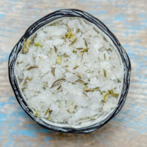Salt Spring Sea Salt -Fleur De Sel - Rosemary Garlic 45gr
