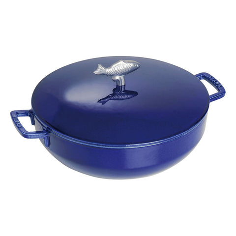Staub – Bouillabaisse Pot - Round – Blue Cast Iron – 5Qt