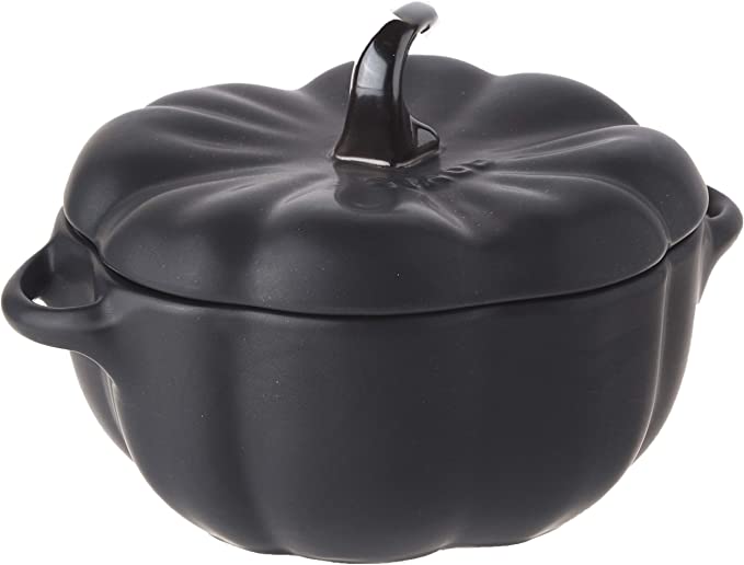 Cocotte - Pumpkin Shape -  Black - .5QT