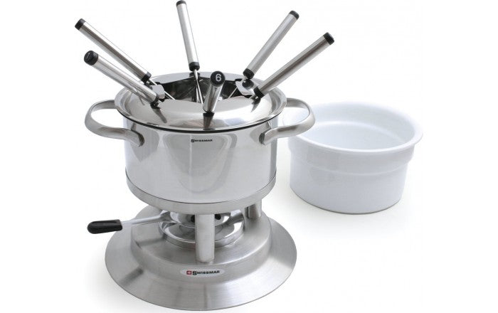 SwissMar - Fondue Set - Stainless Steel - Arosa - 11 Pieces
