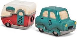 Salt & Pepper Shaker - Car & Trailer