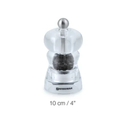 SwissMar - Salt or Pepper Mill - Clear Acrylic - Alice – 4”