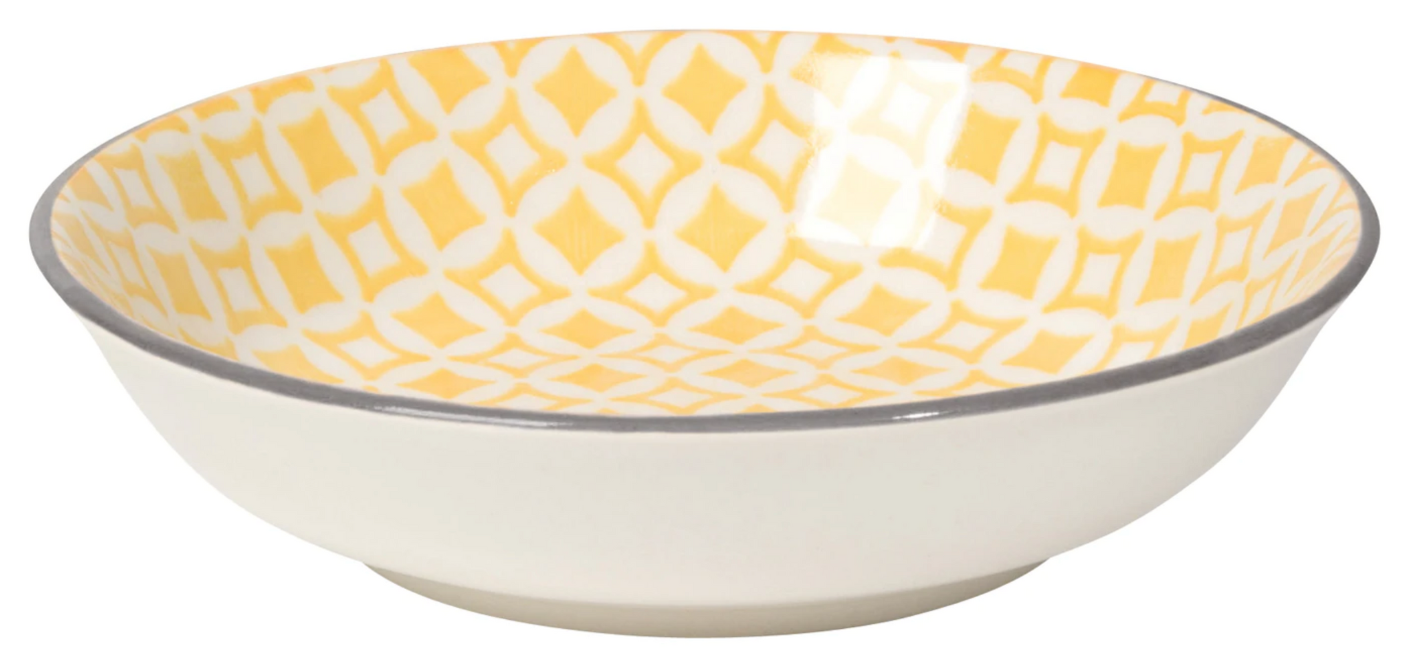 Dip Bowl - Yellow Diamonds