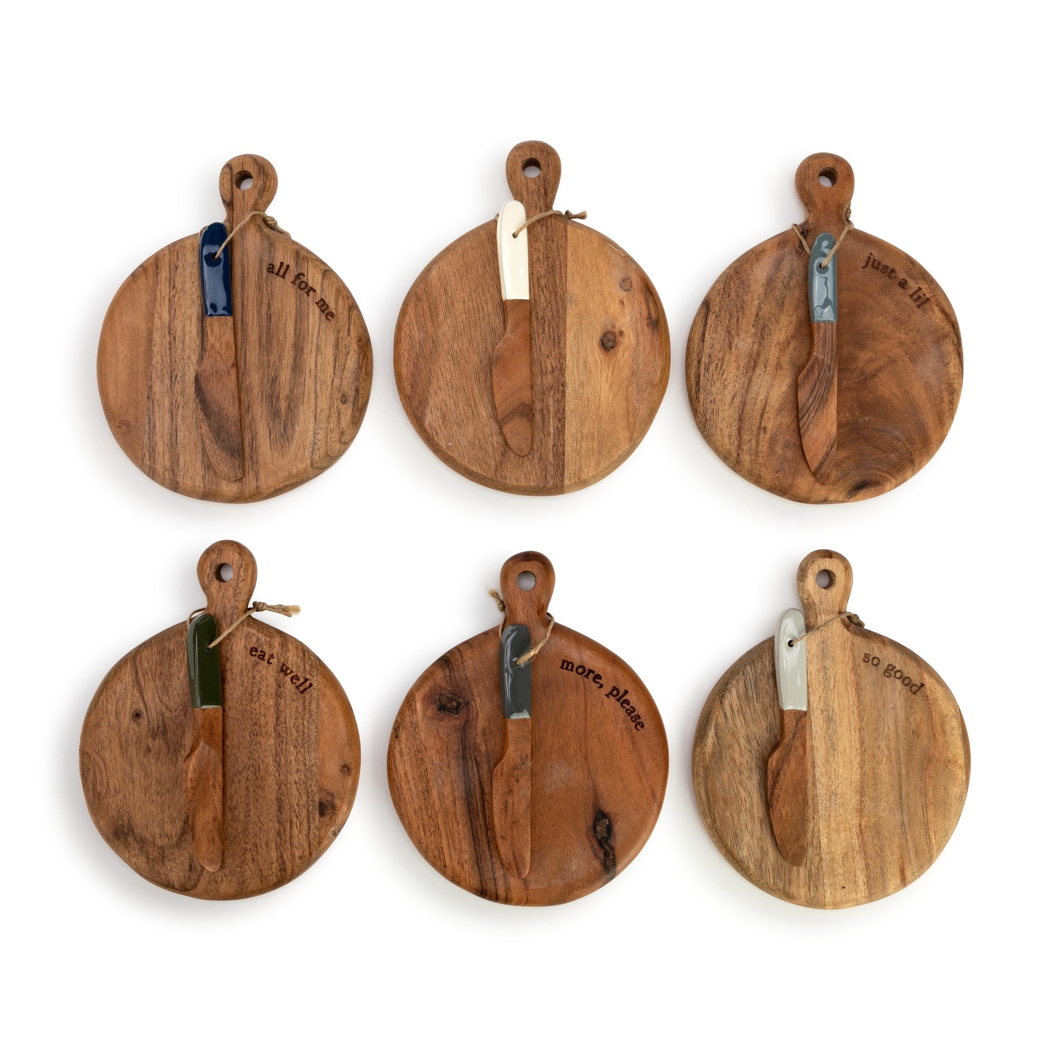 Serving Board - Wood - Mini - Set of 6