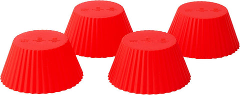 Silicone Bake Cups - Red - Set of 12
